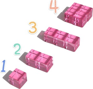 कारखाने-अनुकूलित इंद्रधनुष ऐक्रेलिक क्यूब स्टैकिंग बिल्डिंग ब्लॉक-बच्चों के संवेदी खेल के लिए पोर्टेबल आधुनिक डिजाइन - Product Image 5