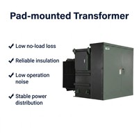 Transformateur électrique immergé dans l'huile MV&HV entièrement scellé, monté sur socle