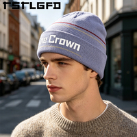 Gorros de Punto Personalizados con Logotipo, Gorro de Invierno a Rayas de Dos Tonos, Tejido Suave, con Borde Reforzado, Venta al Por Mayor, Fabricante