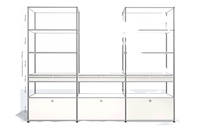 Mueble Modular de Acero Inoxidable Personalizable para Sala de Estar, Mueble para Recibidor, Mueble de Noche para Dormitorio