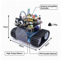 Nouvel Arrivage QMY DIY STEM Robot Char Intelligent Programmable pour Kit de Voiture Éducatif PH2.0 Plug-and-Play pour la Robotique