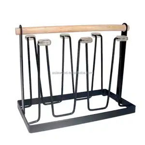 Tall Metal Glass Drying Rack