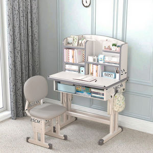 تصميم جديد لطقم مكتب دراسة مدرسي مع رف كتب وكرسي، وصل حديثاً بأفضل سعر للفصول الدراسية وغرف المعيشة - Product Image 3