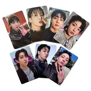 YUWEI KPOP Photocards 7 unids/set Jungkook solo álbum postal dorada JUNG KOOK tarjetas Lomo de doble cara JK Fans colección regalo