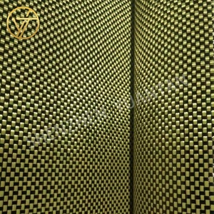 Rollo de tela de fibra híbrida de aramida de carbono <span class=keywords><strong>1K</strong></span> 90gsm barato y fino de China - Product Image 4