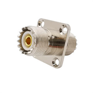 1Pcs UHF SO239 PL259 Buchse zu UHF SO-239 <span class=keywords><strong>PL</strong></span>-259 Buchse 4-Loch-Flansch Panel Mount Adapter RF Koaxial stecker - Product Image 1