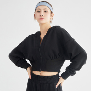 Sudadera con Capucha para Mujer, Cierre Superior Regular, Corte de Lana, Estilo Dulce de Primavera, Color Rosa - Product Image 5