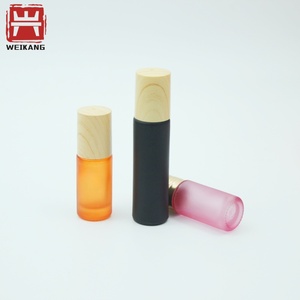Flacon roll-on en verre avec bouchon en plastique imitation bois de qualité supérieure, 5 ml, 10 ml, pour huile essentielle, <span class=keywords><strong>parfum</strong></span> - Product Image 5