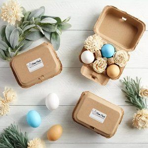 Phân Hủy Sinh Học Trứng Thùng Carton <span class=keywords><strong>6</strong></span> Gói Tùy Chỉnh Trứng Lưu Trữ Bao Bì Khay Giấy Bột Giấy Khay Trứng - Product Image 4