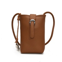 Sac seau simple haut de gamme, petit sac mignon de style coréen, décontracté, léger, à bandoulière, couleurs vives, sac pour téléphone portable