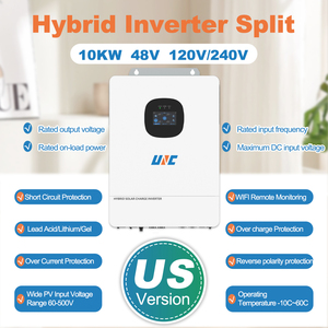 UNC 10kVA 120V/240V 110V/220V 51.2V 48V Conectado a la red Inteligente Doble MPPT 90V-450V Híbrido Monofásico 120A 95% - Product Image 4