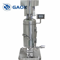 Séparateur centrifuge tubulaire haute vitesse, filtre centrifuge à cylindre rotatif pour la clarification des huiles d'algues et des bioproductes