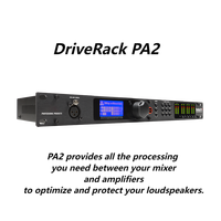 Vente en gros DriveRack PA2 Processeur audio en métal de haute qualité pour 2 haut-parleurs Système de gestion de l'affichage