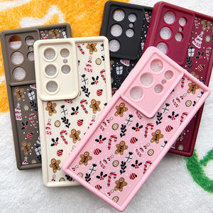 Funda de teléfono con estampado de Feliz Navidad para Samsung Galaxy S25 Plus S24 S23 <span class=keywords><strong>S22</strong></span> S21 <span class=keywords><strong>Ultra</strong></span> S24FE, funda suave de TPU para Año Nuevo, regalos de Navidad - Product Image 1