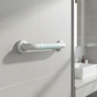 Barre d'appui droite, main courante de sécurité murale pour salle de bain, poignée de soutien antidérapante pour la douche pour personnes âgées, handicapées, femmes enceintes