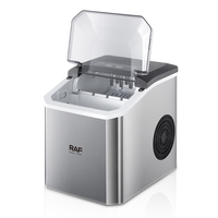 Machine à glaçons RAF 95W 1,2L 26LBS 24H avec nettoyage automatique et taille de glaçons réglable pour la maison, le bureau et les boissons 220-240V