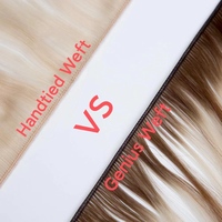 Extensions capillaires TopElles de qualité supérieure Remy Double Drawn, cheveux vierges russes, couleur personnalisée, extensions hybrides pour salon