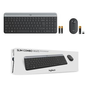 Tastiera e <b>mouse</b> MK SERIES Mk470 Slim Combo Graphite 920 009196 - Product Image 2