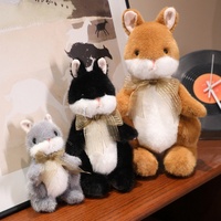Jouet en peluche lapin debout mignon réaliste adorable confort court en peluche en coton PP jouets en peluche pour cadeau de la Saint-Valentin