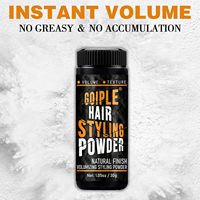 Poudre coiffante professionnelle pour hommes : volume et texture instantanés, fini mat et tenue forte longue durée pour cheveux fins et légers