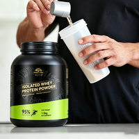 Poudre d'isolat de protéines de lactosérum OEM ODM sous marque privée, probiotiques de yaourt fermenté, vitamines B et zinc, complément de fitness