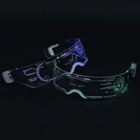 Spot LED Luminous Party Glasses Bar Music Festival Technology LED Glasses Cyberpunk Jumping Disc Cheer Science Fiction Glasses