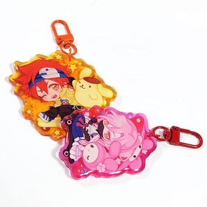 KUIEN Vente en gros personnalisé Transparent imprimé Anime Résine époxy Acrylique Charmes Porte-clés - Product Image 2