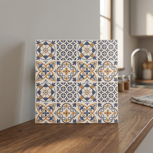 Carreaux de sol en céramique numérique de style marocain 400x400mm, antidérapants, en porcelaine émaillée, pour intérieur - Product Image 6