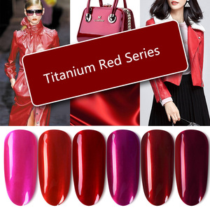 AILANUO SERIE DE 6 colores pegamento de esmalte de uñas, titanio rojo 15ML, juego de cuidado de uñas desmontable de larga duración - Product Image 2