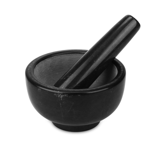 Mortero y Maja de Mármol Natural Ecológico al por Mayor, Accesorios de Cocina, Molinillo y Triturador de Especias y Hierbas Blanco - Product Image 1