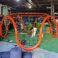Équipement de terrain de jeu extérieur pour enfants, structure d'escalade et murs d'escalade - Aire de jeux éducative en acier durable pour les écoles et les garderies