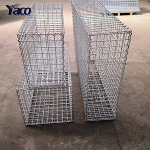 Panier en gabion carré soudé en acier galvanisé noir revêtu de vinyle <span class=keywords><strong>YACO</strong></span> YC-WG01 1x1x1 1x0.5x0.5 1x1x0.3m avec service de découpe - Product Image 5