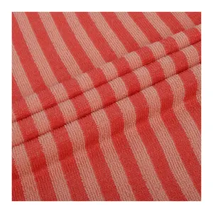 The Manufacturer Supplies Colored Striped Knitted Polyester With Water Absorption Quick Drying Polyester Towel cloth