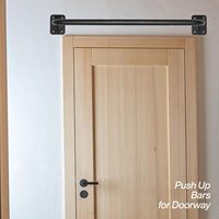 Barre de traction pour porte avec niveau de mesure pour exercices de fitness et entraînement en salle de sport