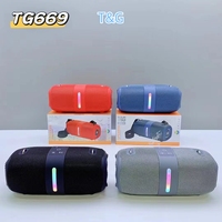 T & G TG669 haut-parleurs Bluetooth portables 30W sans fil sport Subwoofer LED étanche Audio TF carte haut-parleur à bandoulière