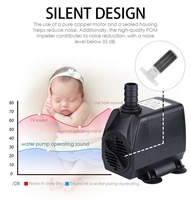 Petite Pompe à Eau d'Aquarium Submersible Réglable 2500 L/H 45 W, Pompe de Fontaine et Bassin, 220 V