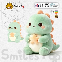Peluche de Dinosaurio Personalizado |   Tela Segura y No Tóxica |   Certificado CE y UKCA |   Muñeco de Peluche Personalizable