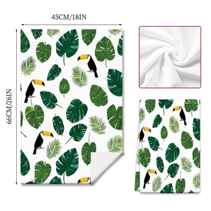 Serviettes de cuisine en microfibre à imprimé floral personnalisé, écologiques, séchage rapide, absorbantes, réutilisables, pour la décoration de la cuisine à la maison - Product Image 3