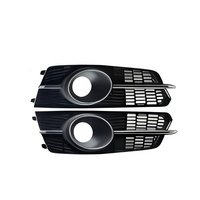 Pour AUDI A6 S6 2016-2018 S-LINE Cadre de phare antibrouillard 4G0807681AGRU6  4G0807681AGT94 4G0807682AGT94 Noir brillant