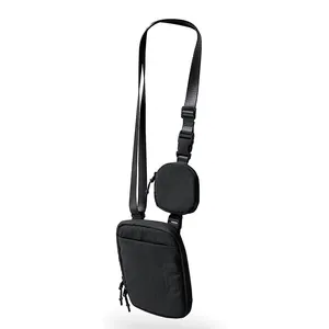 Ajustável Crossbody Bag Strap Mulheres Crossbody Bag Bolsa com bolsa pequena removível Belt Bag
