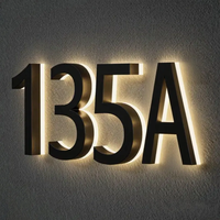 Letrero LED Metálico 3D Retroiluminado de Alta Calidad Personalizado para Empresas de Publicidad, Hospitales, Bodas y Uso en Interiores/Exteriores, Montado en Pared