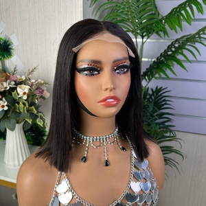 SDD 5x5 Bob <b>Wig</b> Vietnam Bone Straight 100% <b>Human</b> Hair Closure Glueless Short Bob <b>Wig</b> - Product Image 3