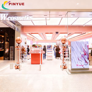 Exhibidores de Productos de Belleza y Cuidado de la Piel, Exhibidores de Cosméticos Tipo Isla, Mueble de Exhibición de Maquillaje con Espejo Iluminado LED - Product Image 5