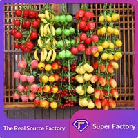 Décorations suspendues artificielles de légumes et fruits (piments, maïs, ail) pour festivals de la récolte, fermes et restaurants
