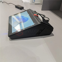 Máquina de cajero de 11,6 "Hardware Del Sistema Pos De Restaurante Window 10, Todo En un Solo Toque Con Impresora Para Minorista