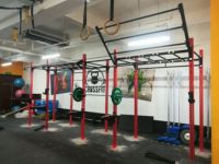 CROSSMAX Support de barre de traction robuste pour équipement de musculation, idéal pour les barres de traction aériennes, les plateformes de CrossFit et les racks à squats