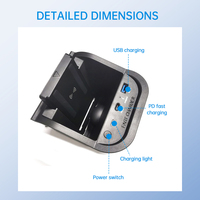 CARSOUL Chargeur de voiture sans fil 15W QC3.0 de type bras, certifié CE/FCC/ROHS, support de téléphone à charge rapide pour Mercedes-Benz Classe