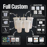 Gobelet en plastique transparent PP léger et compact personnalisé, best-seller, 700 ml, portable, vente en gros d'usine