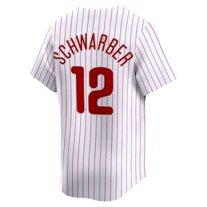 Livraison directe de maillots de <span class=keywords><strong>baseball</strong></span> brodés des <span class=keywords><strong>Phillies</strong></span> de Philadelphie # 12 Kyle Schwarber # 3 Bryce Harper # 59 Jhoan Duran Vêtements de softball - Product Image 2