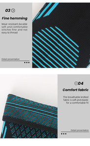 Nouveaux protège-coudes de sport avec extensibilité quadridirectionnelle, protection des coudes en nylon respirant tricoté à compression pour le basketball et le <span class=keywords><strong>badminton</strong></span> - Product Image 6